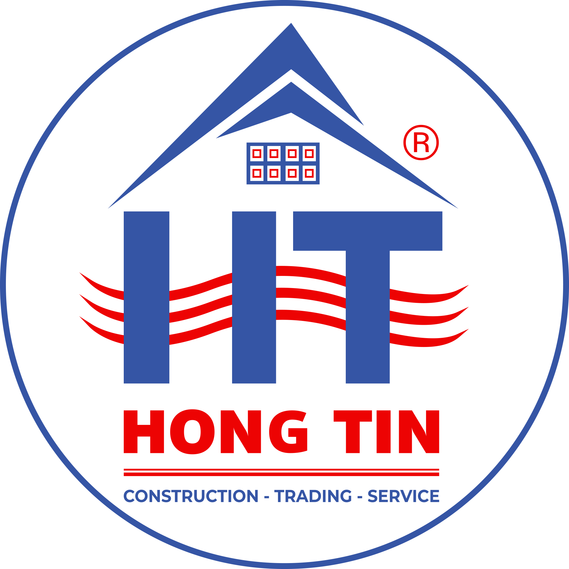 Logo công ty xây dựng Hồng Tín