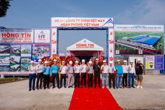 Lễ động thổ Nhà máy Công ty TNHH Dệt may Ngân Phong